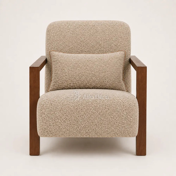 Fauteuil UTRECHT Allodeco – Hêtre massif & confort généreux