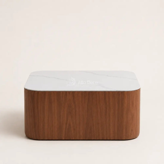 Table Basse ADRIANA Allodeco – Céramique & Noyer