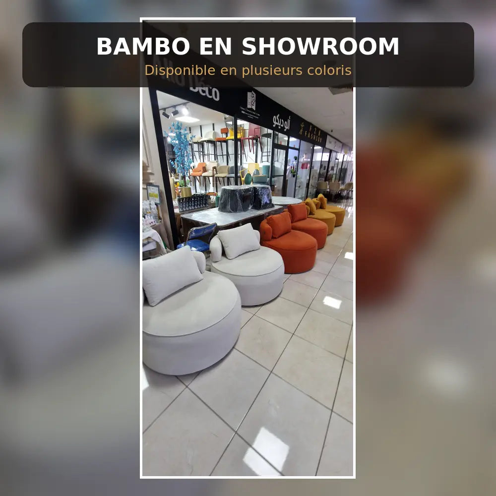 Fauteuil BAMBO 90 cm Allodeco – Rond & bouclette cosy