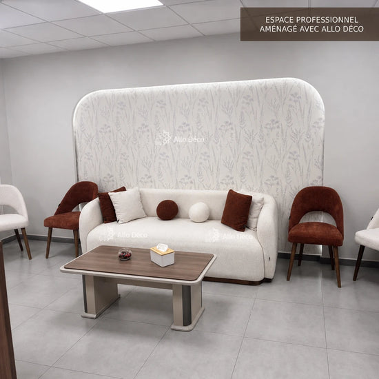 Canapé Milano Allodeco – 3 Places en Bouclette, Confort Premium & Design Sculptural