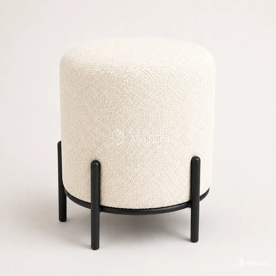 Pouf SÉRÉNA Allodeco – Design Compact & Structure Métal