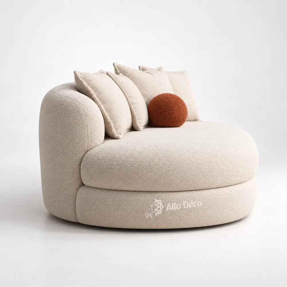 Canapé SANTIAGO Allodeco – Design Arrondi & Confort Premium