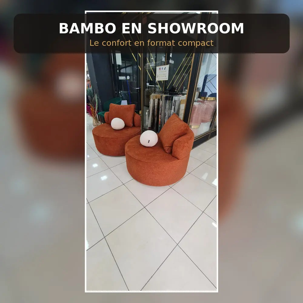 Fauteuil BAMBO 90 cm Allodeco – Rond & bouclette cosy
