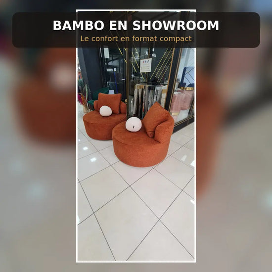 Fauteuil BAMBO 90 cm Allodeco – Rond & bouclette cosy