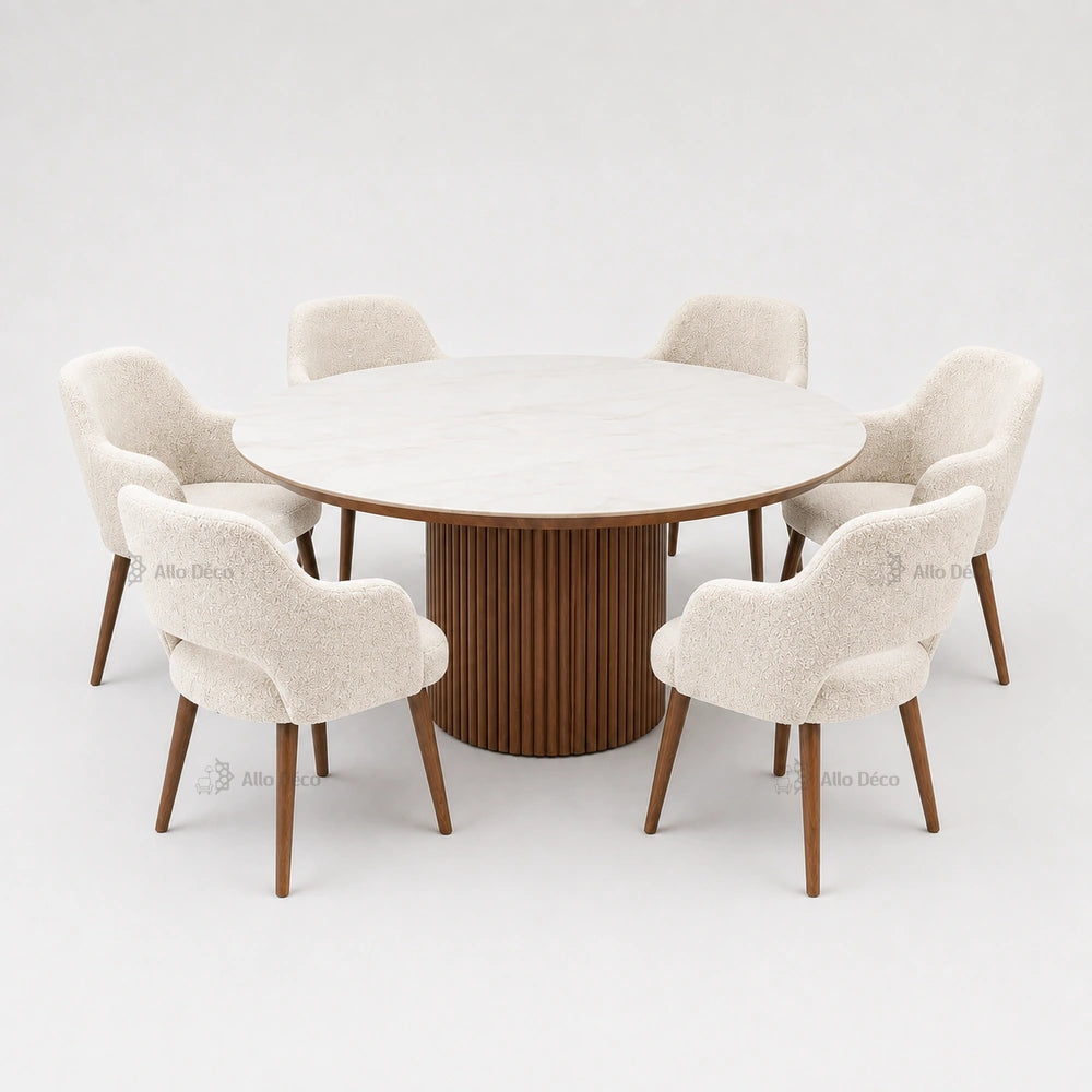 Pack Table SOLENA OSLO Allodeco – Ensemble Salle à Manger