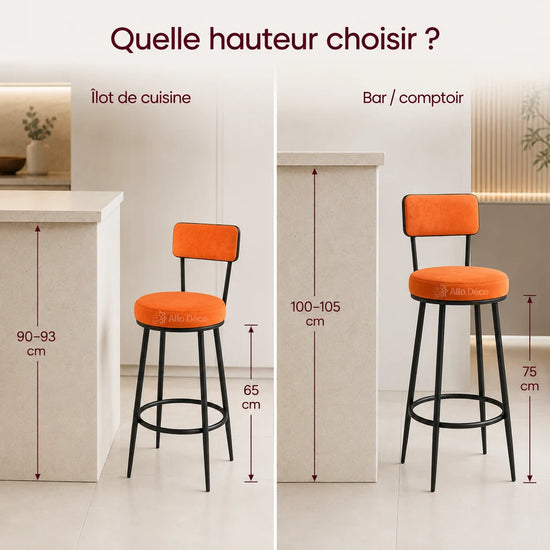 Chaise haute - Tabouret  Bar TESLA