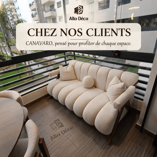Canapé CANAVARO 2 Places Allodeco – Design Contemporain