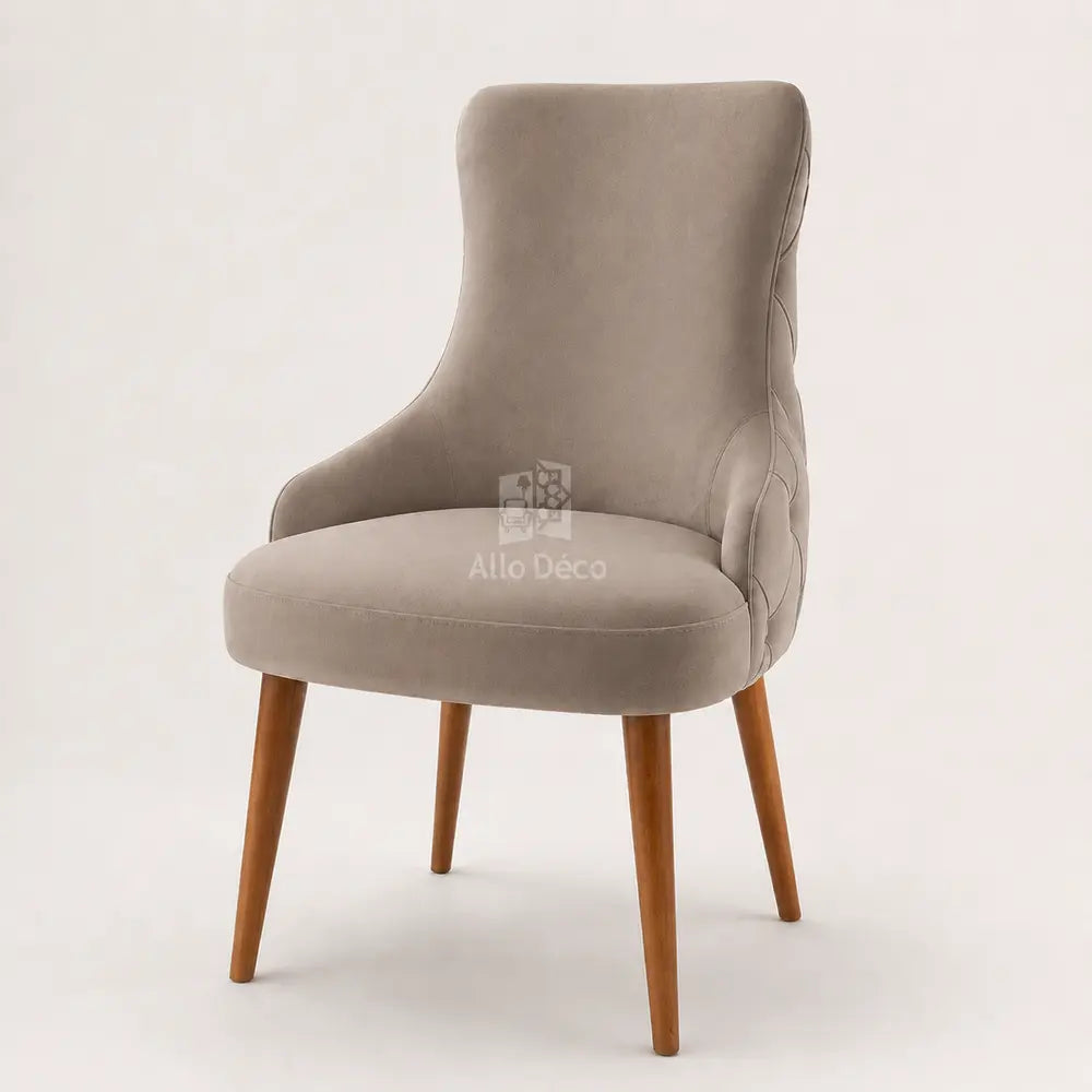 Chaise PRESTIGE Allodeco – Hêtre massif & tissu anti-tache