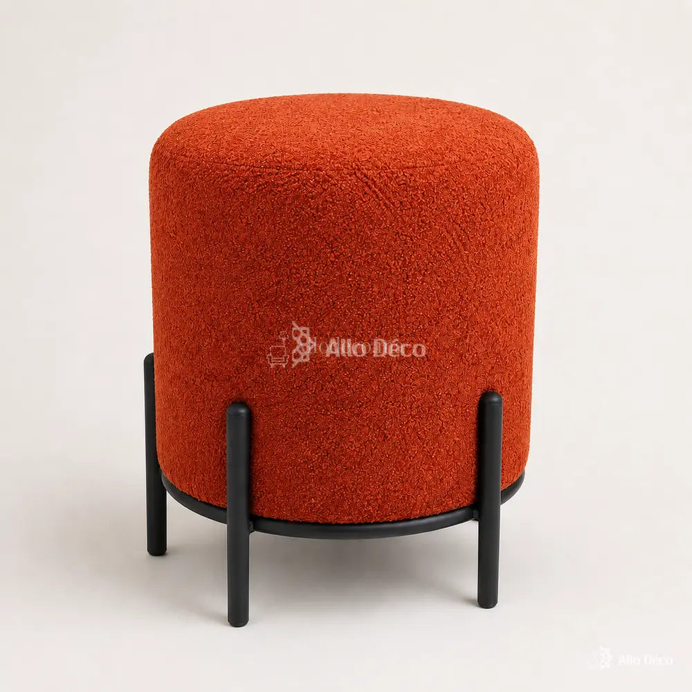 Pouf SÉRÉNA Allodeco – Design Compact & Structure Métal