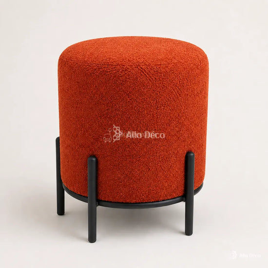 Pouf SÉRÉNA Allodeco – Design Compact & Structure Métal
