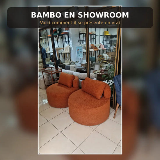 Fauteuil BAMBO 90 cm Allodeco – Rond & bouclette cosy