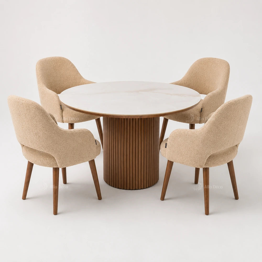Pack Table SOLENA OSLO Allodeco – Ensemble Salle à Manger