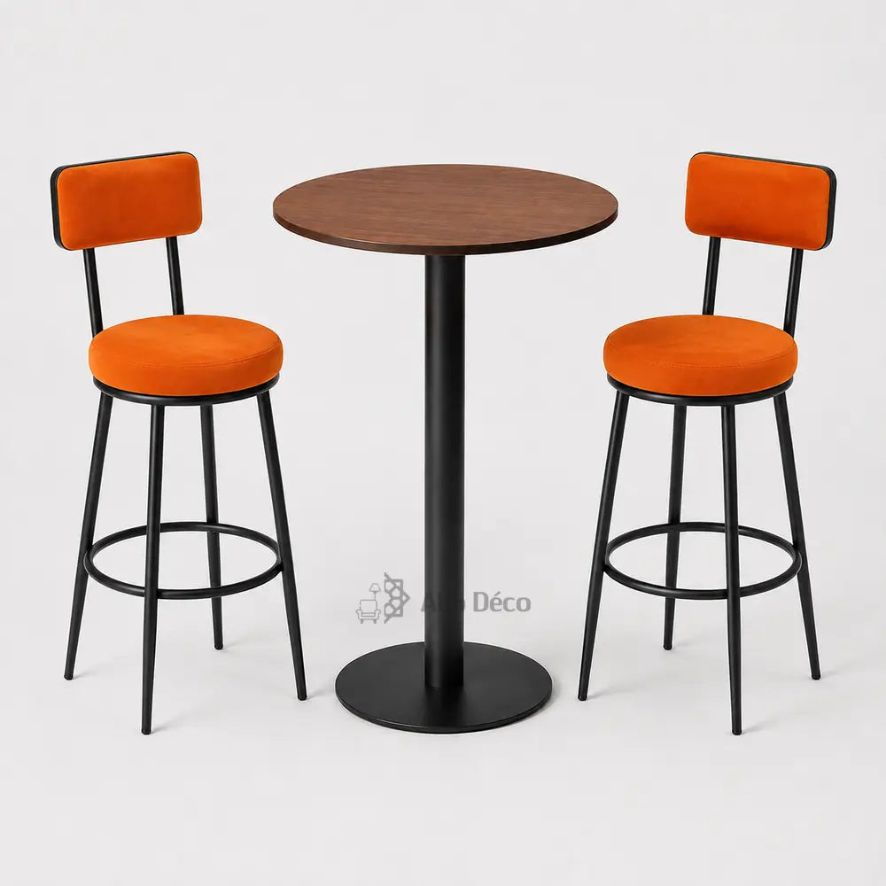 Table Haute MONZA Allodeco – Design Minimaliste & Pied Central