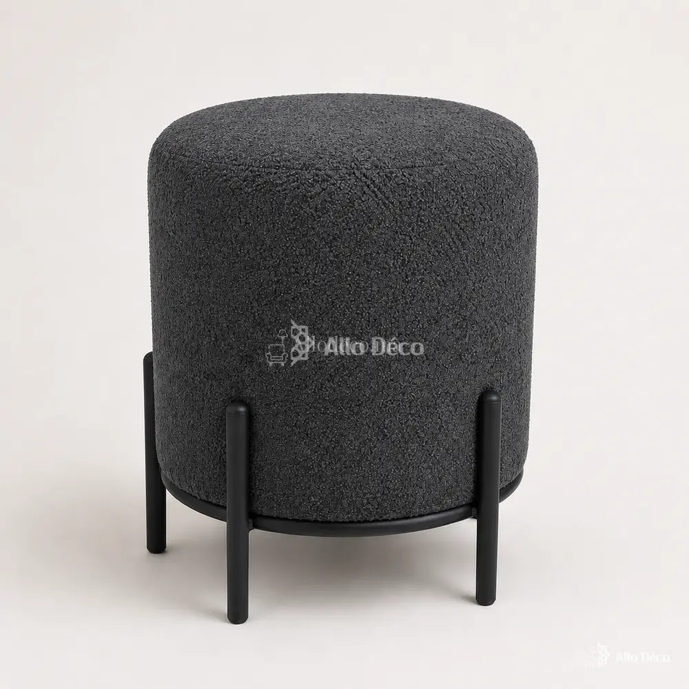 Pouf SÉRÉNA Allodeco – Design Compact & Structure Métal