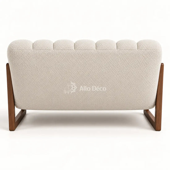 Canapé PIANO 2 Places Allodeco – Bouclette & Bois Massif