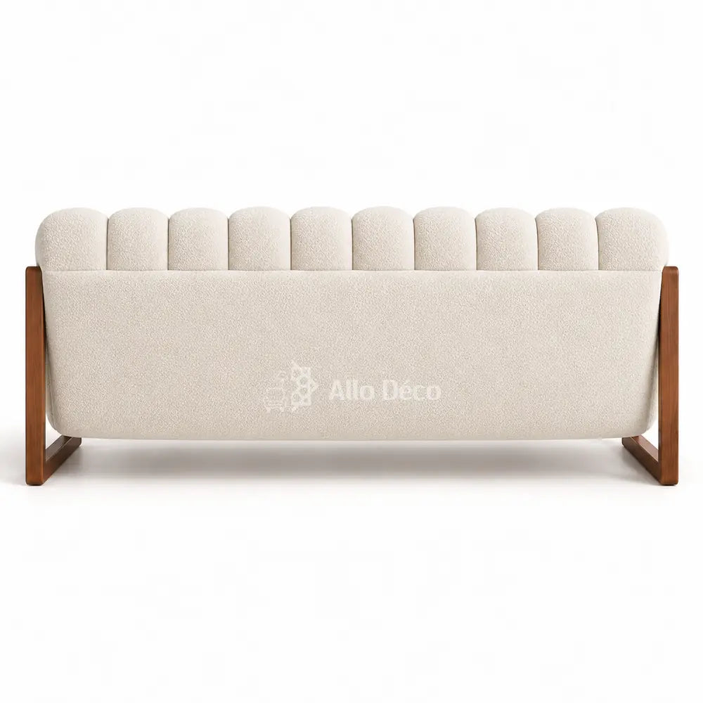 Canapé PIANO 3 Places Allodeco – Bouclette & Bois Massif