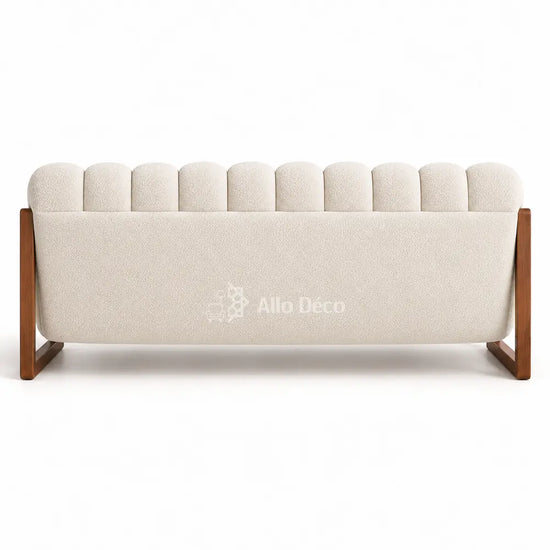 Canapé PIANO 3 Places Allodeco – Bouclette & Bois Massif