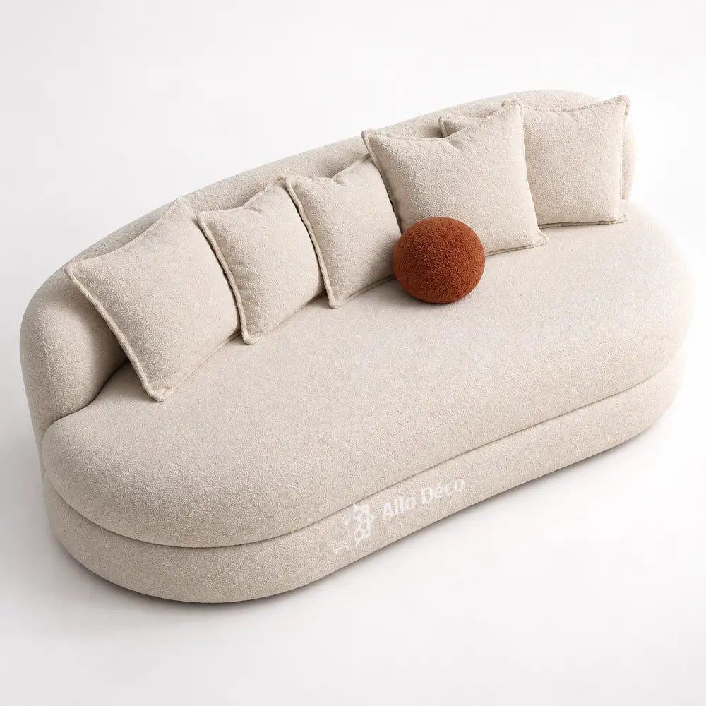 Canapé SANTIAGO Allodeco – Design Arrondi & Confort Premium