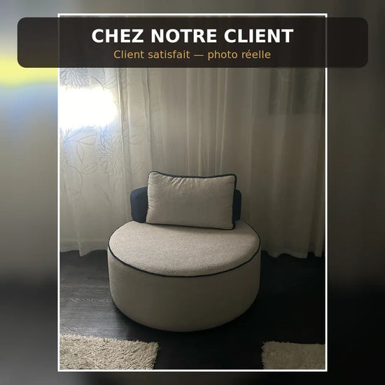 Fauteuil BAMBO 90 cm Allodeco – Rond & bouclette cosy