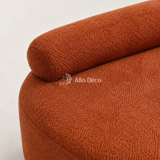 Canapé Banane Allodeco – Bouclette, Confort HR & Design Organique