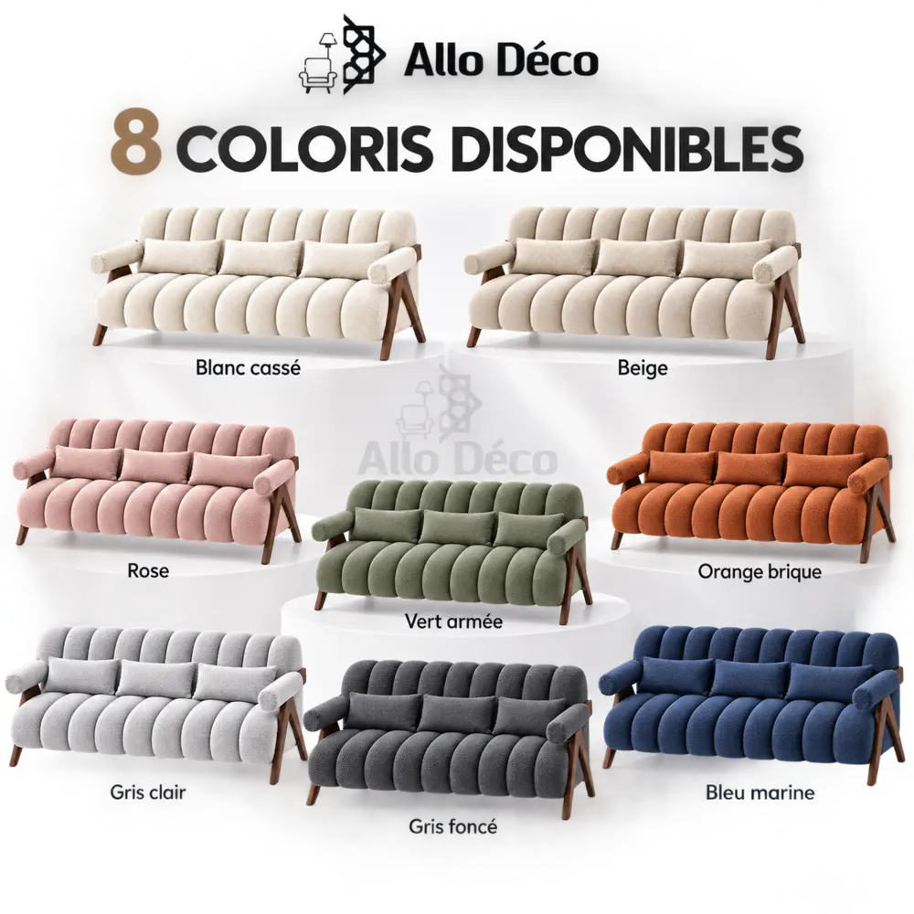 Canapé CANAVARO 3 Places Allodeco – Design Contemporain