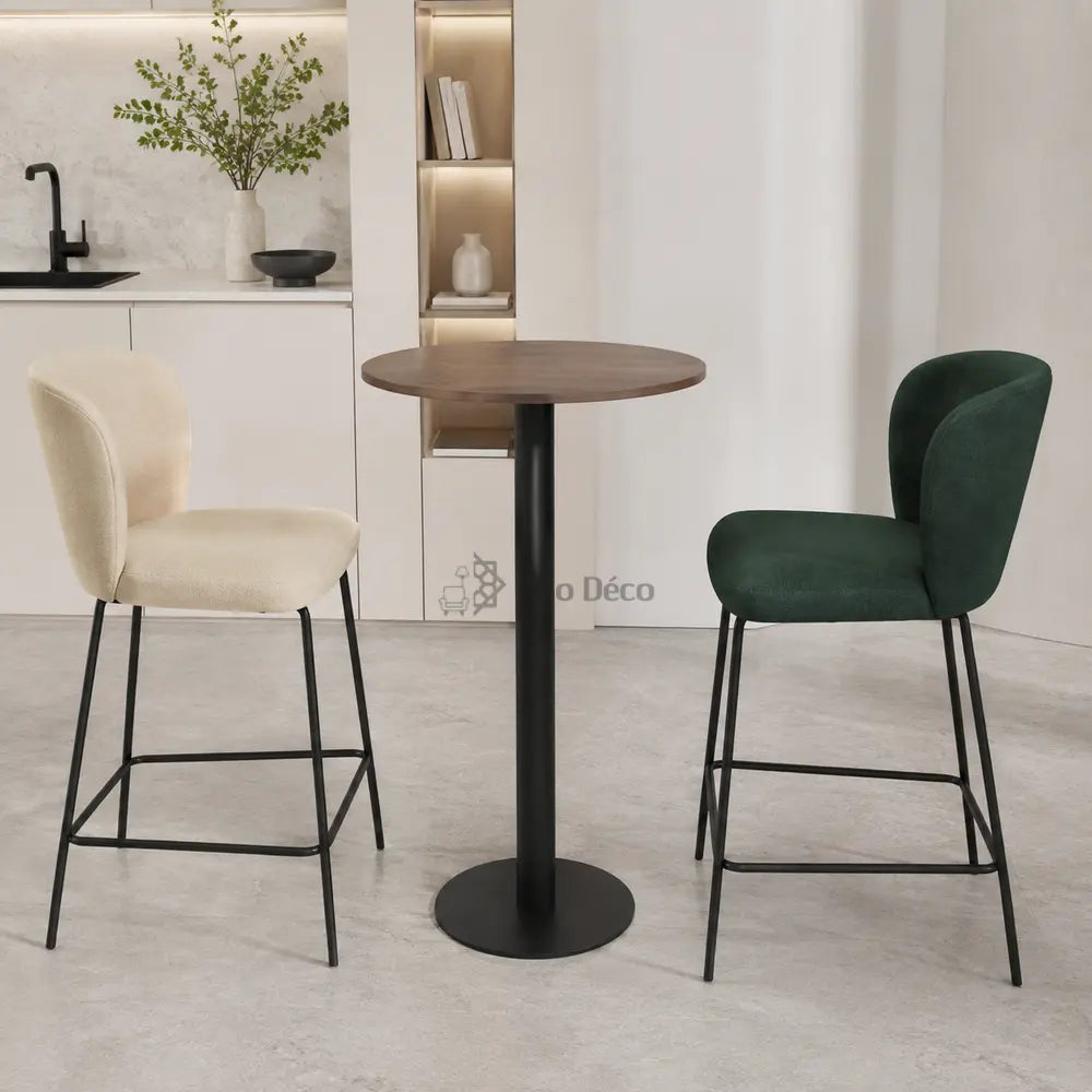 Table Haute MONZA Allodeco – Design Minimaliste & Pied Central
