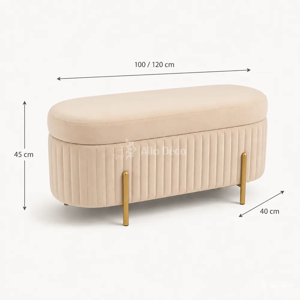 Banquette Coffre MOVA Allodeco – Assise & Rangement Élégant
