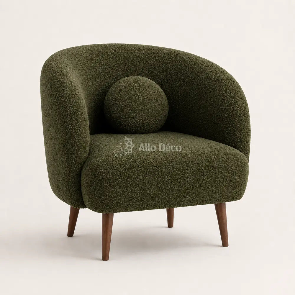 Fauteuil MYLO Allodeco – Bouclette Compact & Confortable