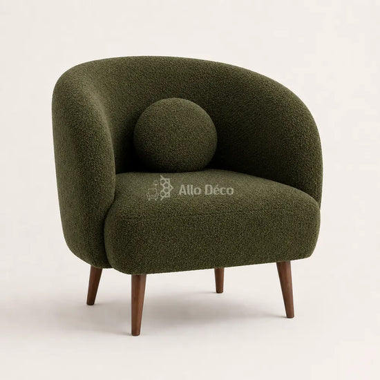 Fauteuil MYLO Allodeco – Bouclette Compact & Confortable