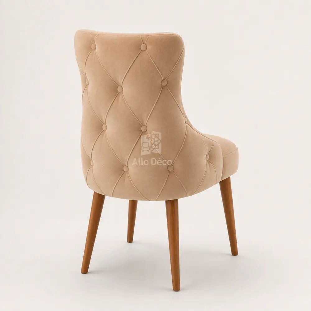 Chaise PRESTIGE Allodeco – Hêtre massif & tissu anti-tache