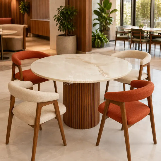 Table à Manger SOLENA Allodeco – Céramique & Bois Massif
