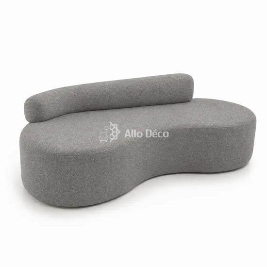 Canapé Banane Allodeco – Bouclette, Confort HR & Design Organique