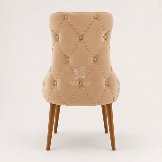 Chaise PRESTIGE Allodeco – Hêtre massif & tissu anti-tache