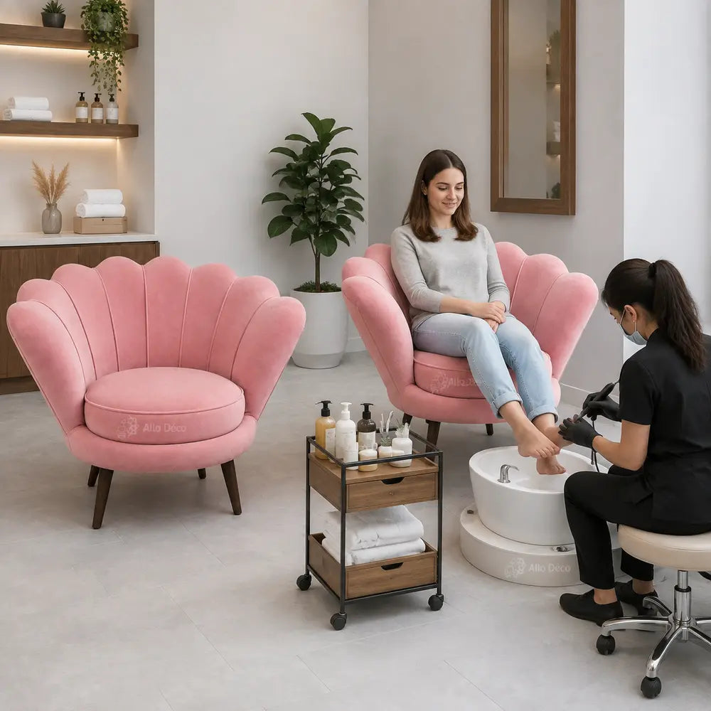 Fauteuil Coquillage Allodeco – Design Élégant & Enveloppant