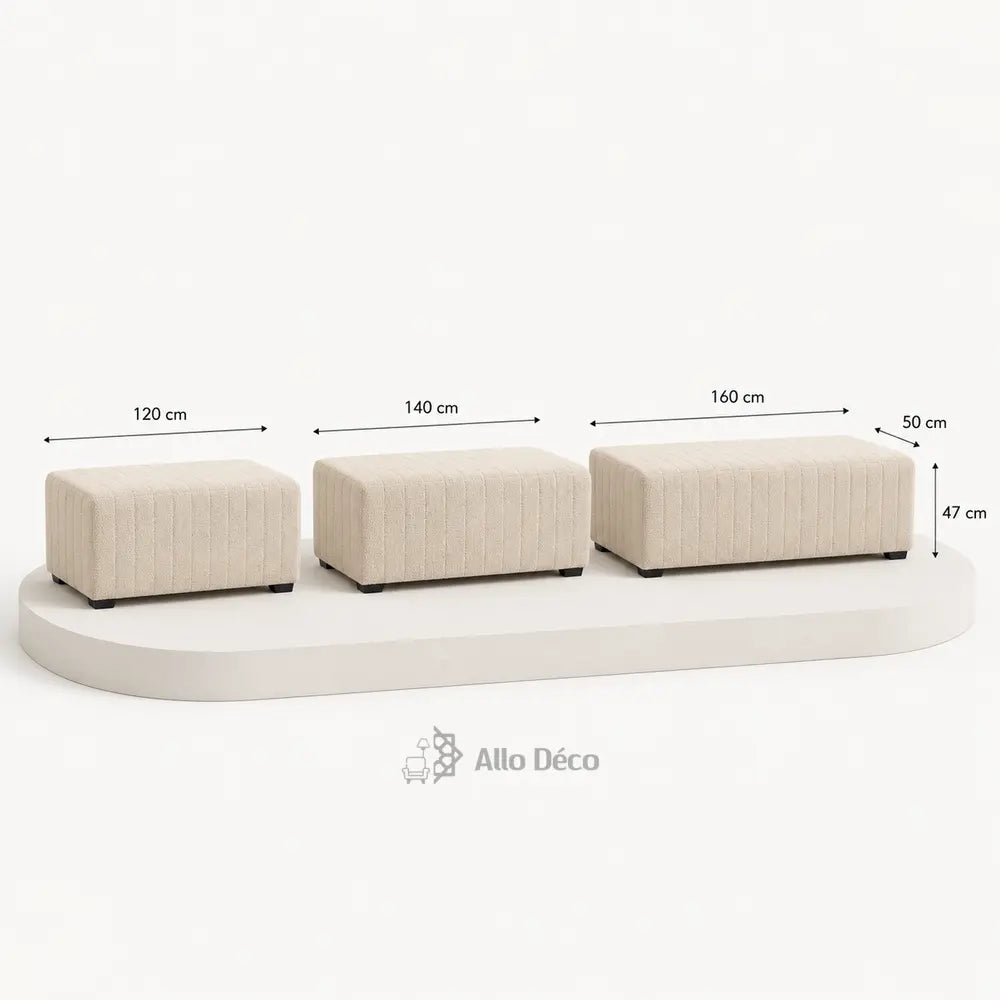 Banquette RYVA Allodeco – Bouclette Design & Polyvalente