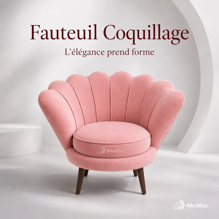 Fauteuil Coquillage Allodeco – Design Élégant & Enveloppant