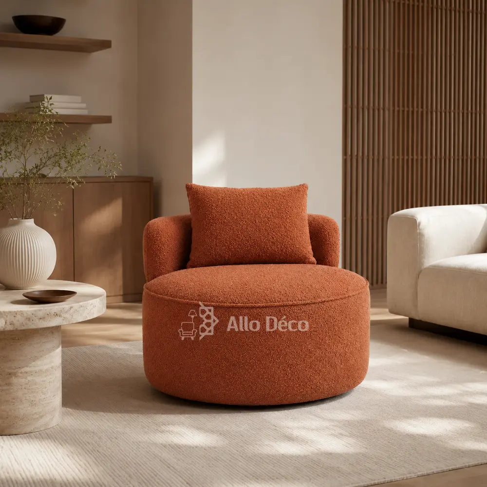 Fauteuil BAMBO 90 cm Allodeco – Rond & bouclette cosy