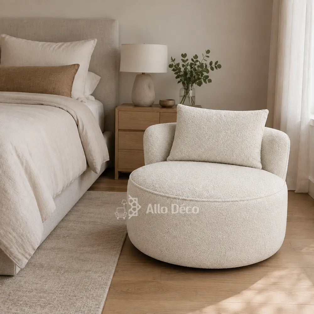 Fauteuil BAMBO 90 cm Allodeco – Rond & bouclette cosy