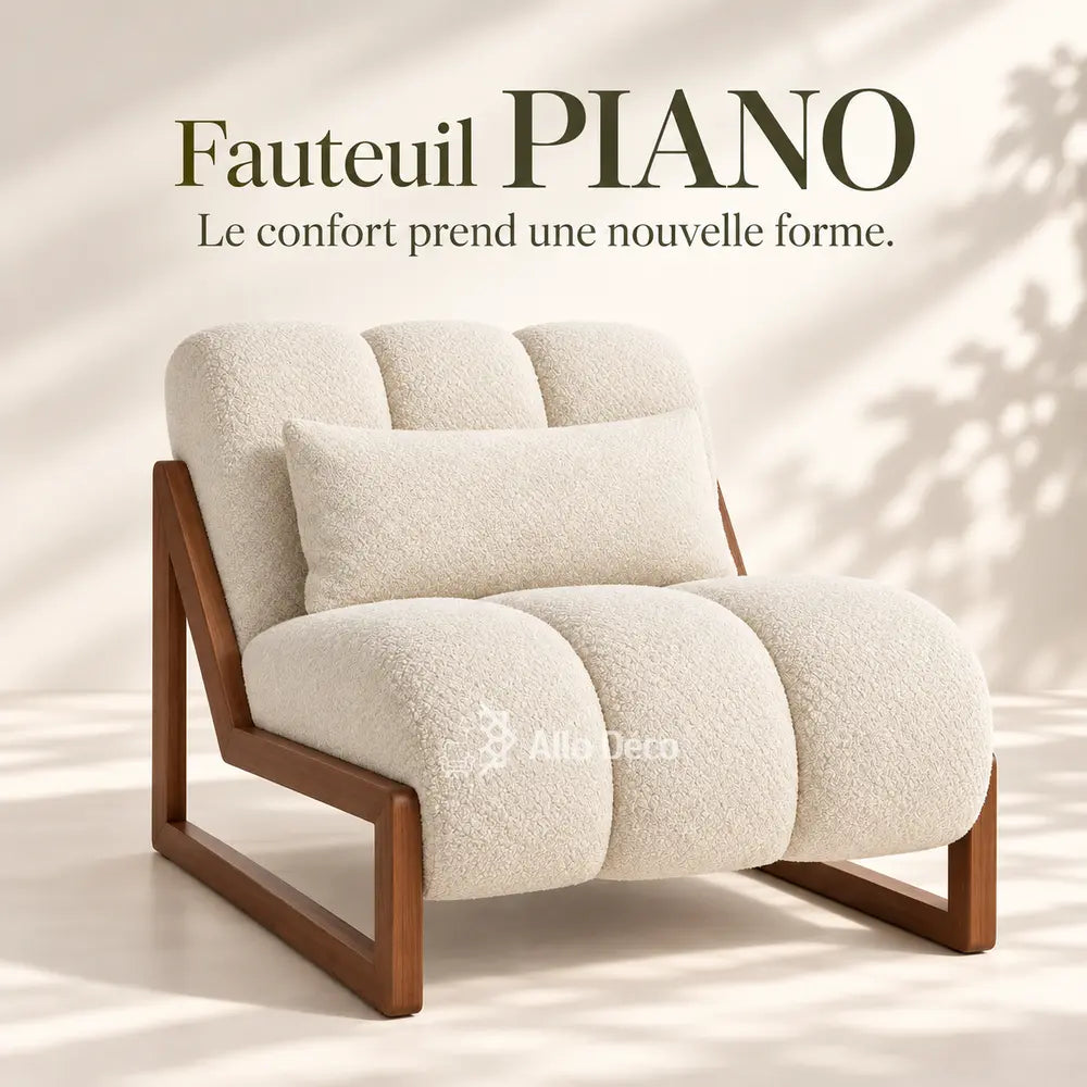Pack PIANO Essentiel Allodeco – Canapé 2 Places + 2 Fauteuils