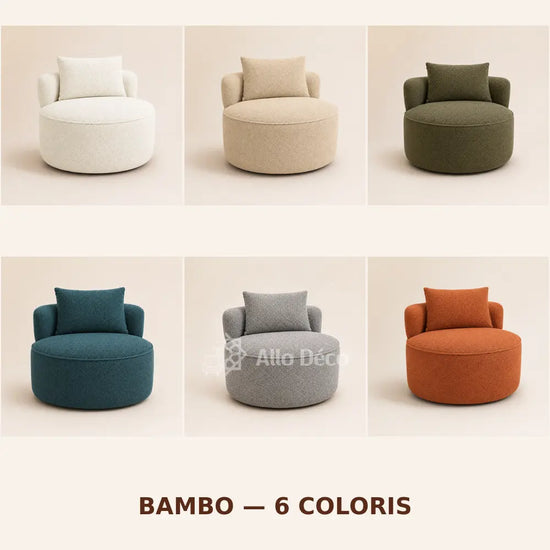 Fauteuil BAMBO 90 cm Allodeco – Rond & bouclette cosy