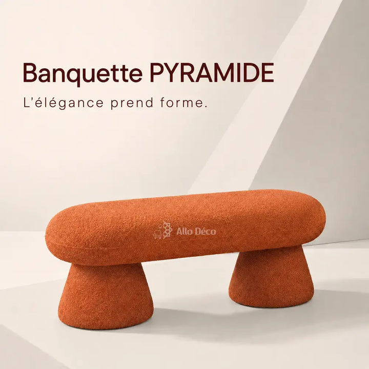 Banquette Pyramide Allodeco – Bouclette & Design Sculptural