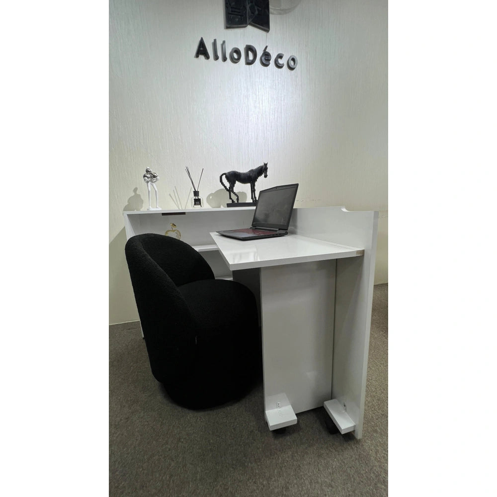 Bureau Magic & Console Moderne – Meuble Multifonction Gain de Place avec Rangement