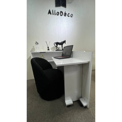 Bureau Magic & Console Moderne – Meuble Multifonction Gain de Place avec Rangement