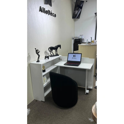 Bureau Magic & Console Moderne – Meuble Multifonction Gain de Place avec Rangement