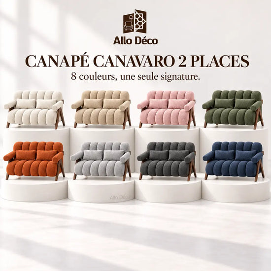 Canapé CANAVARO 2 Places Allodeco – Design Contemporain