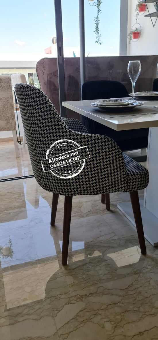 Chaise Scandinave Allodeco – Design épuré & confort anti-tache