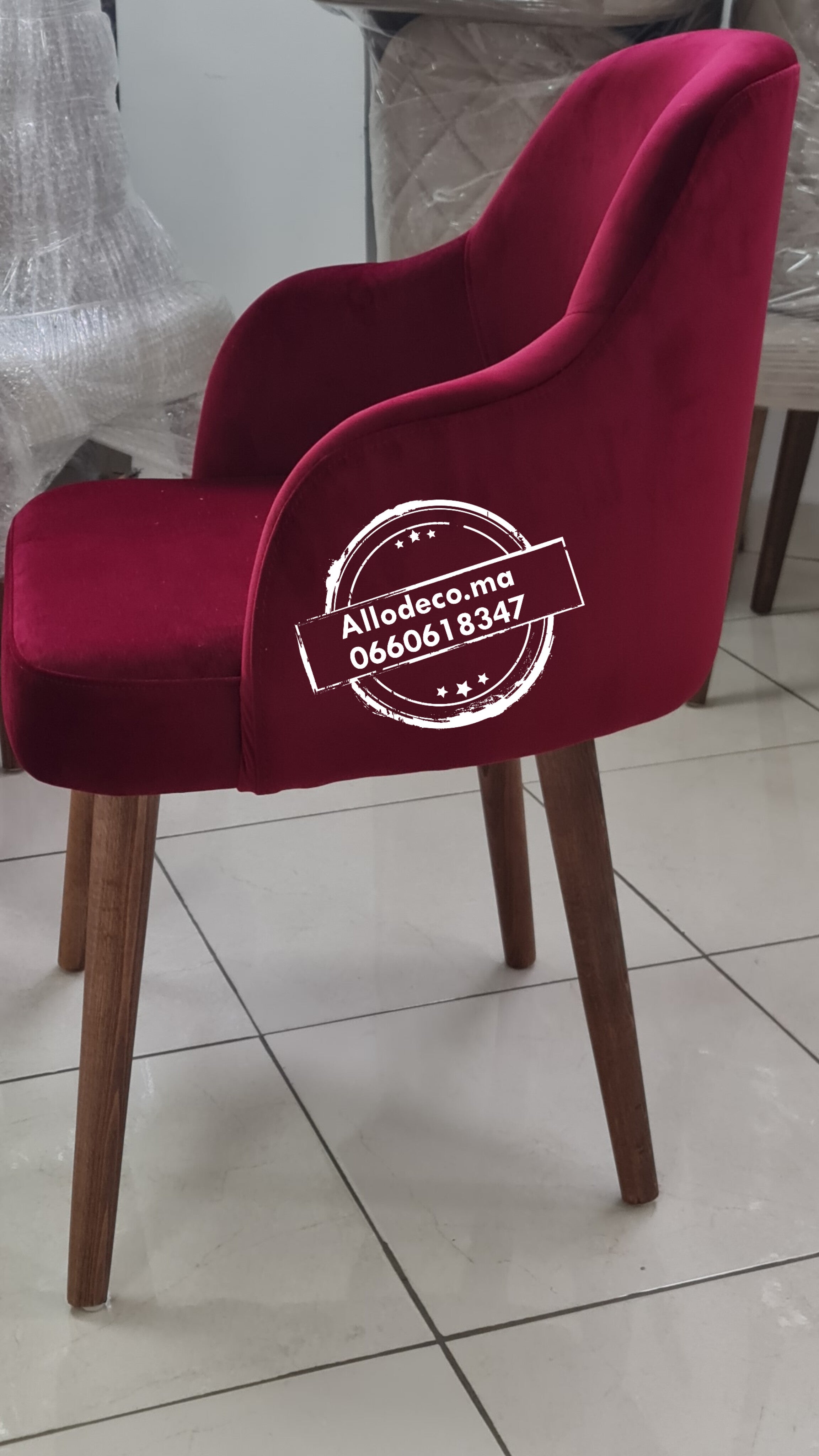 Chaise Scandinave Allodeco – Design épuré & confort anti-tache