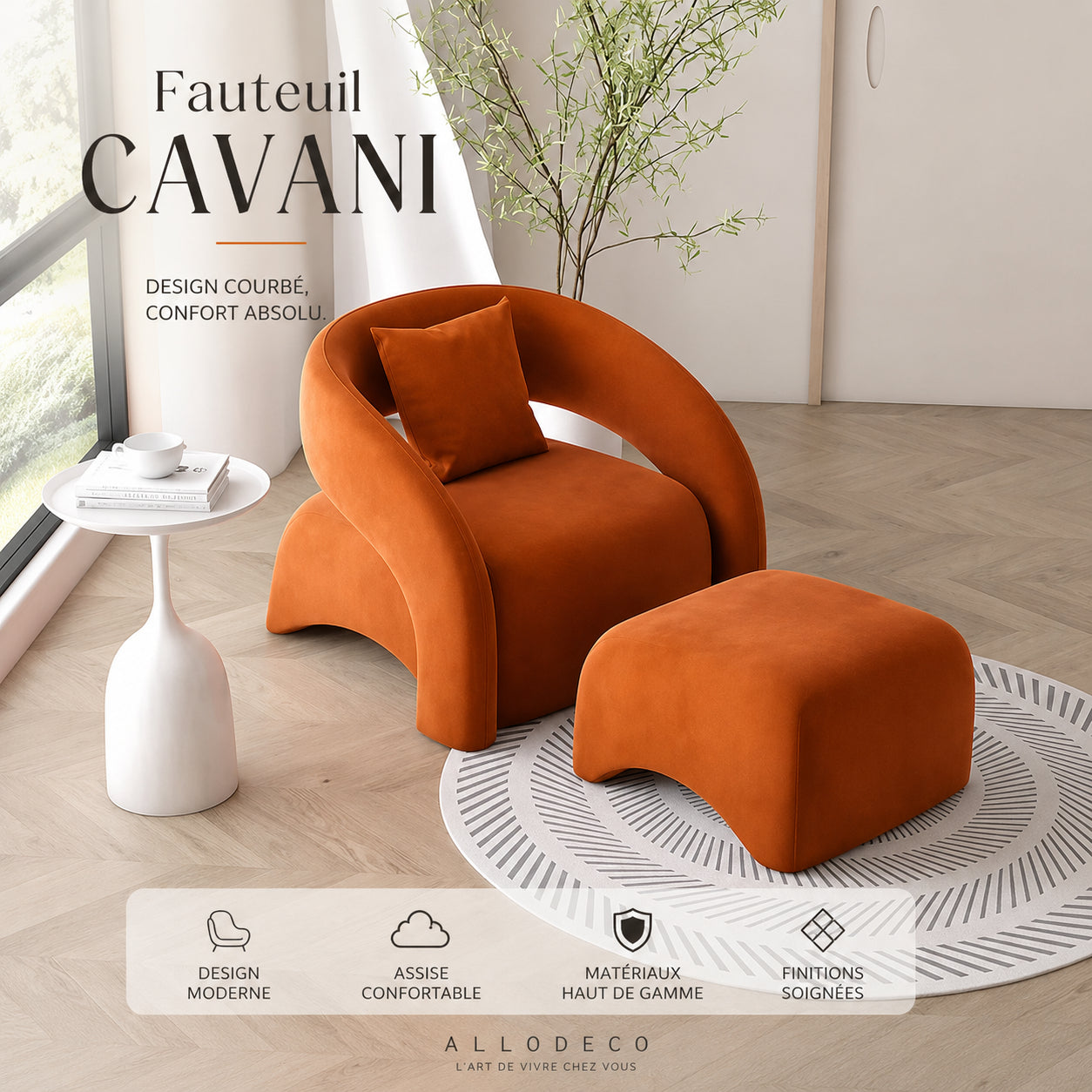 Fauteuil CAVANI – Fauteuil design moderne premium