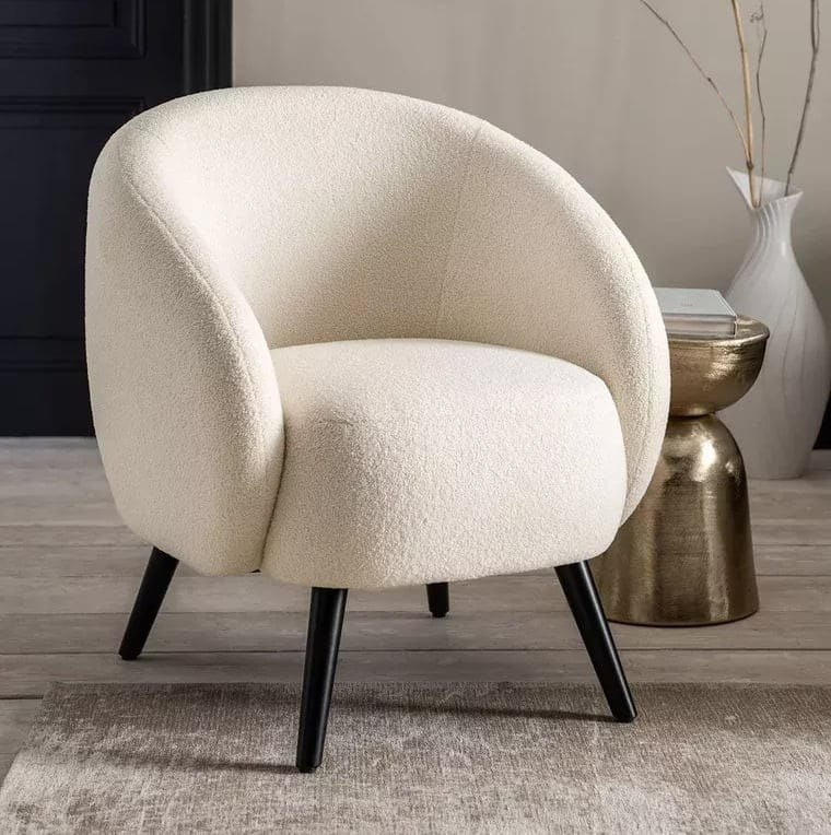 Fauteuil Mylo Bouclette  - Moderne allodeco