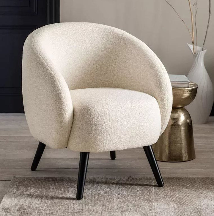 Fauteuil Mylo Bouclette  - Moderne allodeco